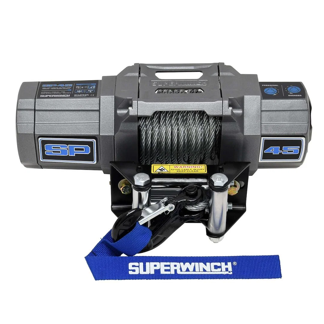 1145240 – SUPERWINCH Winch, Vehicle Mounted Vehicle Recovery Winch 4500 Pound Line Pull Capacity 15/64 Inch x 40 Foot...